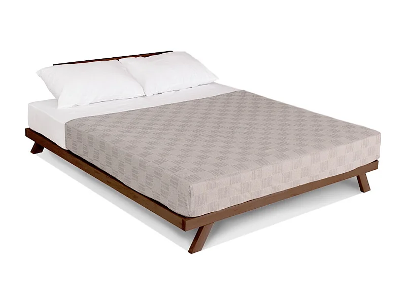 Cama doble 160x200 cm nogal Allegro