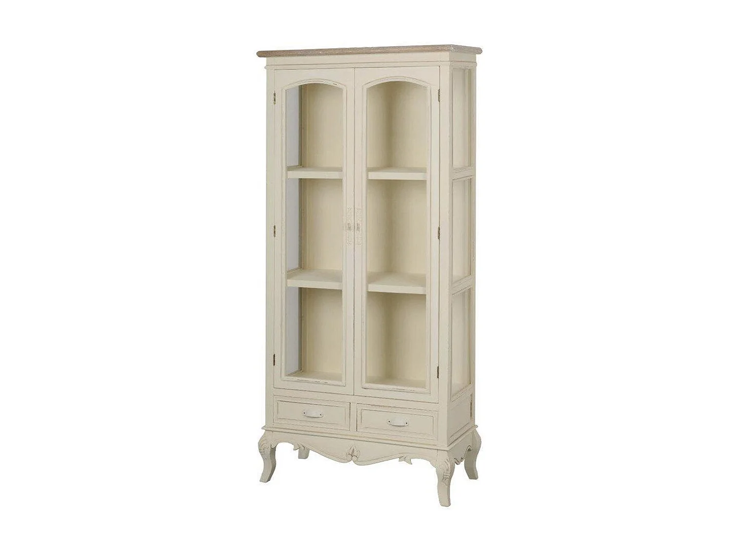Vitrine 76x156x35 cm Creme Rimini RI09
