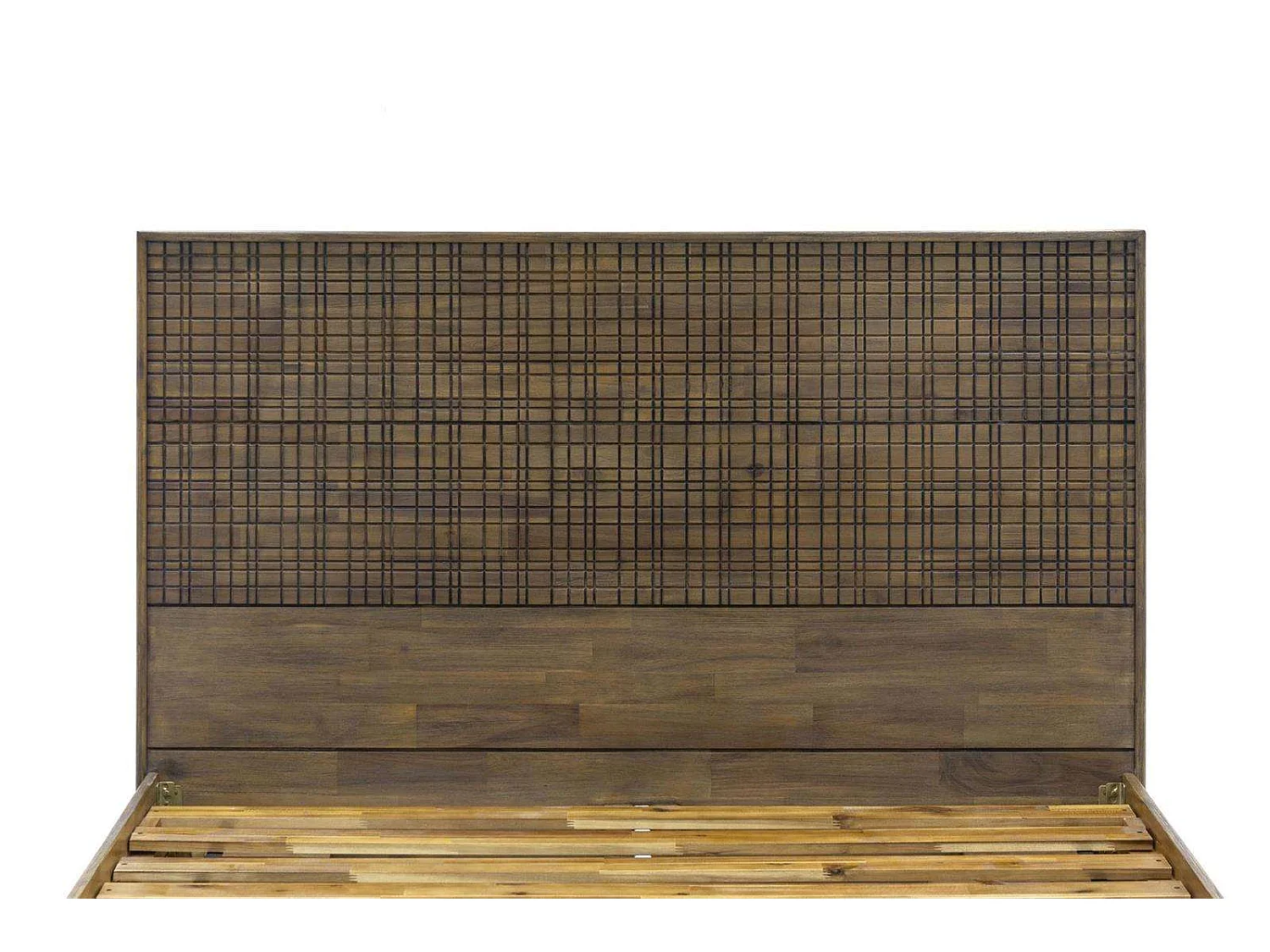 Dobbeltsengestel Maze, 189 x 125 x 217 cm, brun