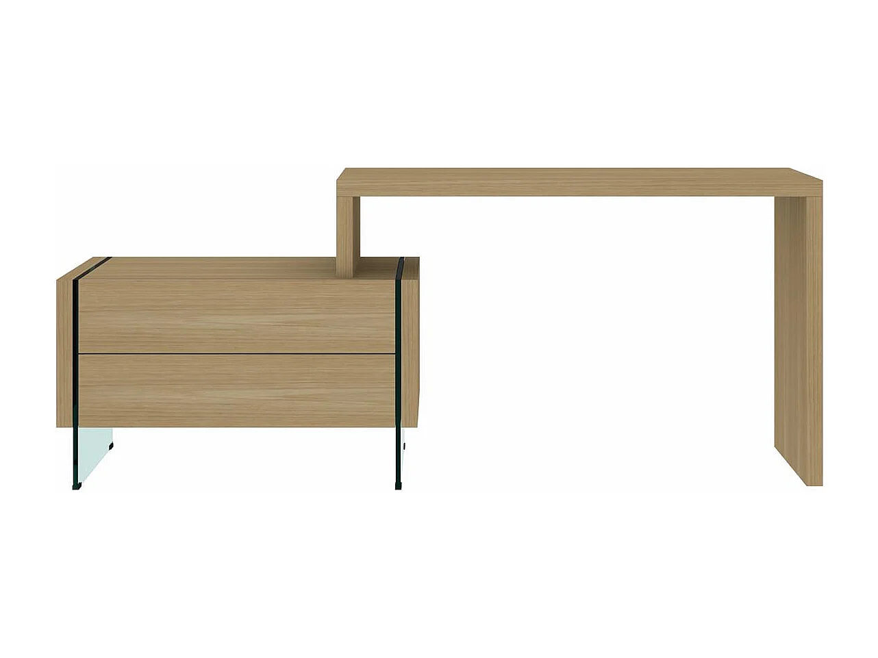 Bureau 88x75x39,5 cm Chêne Soho sh15