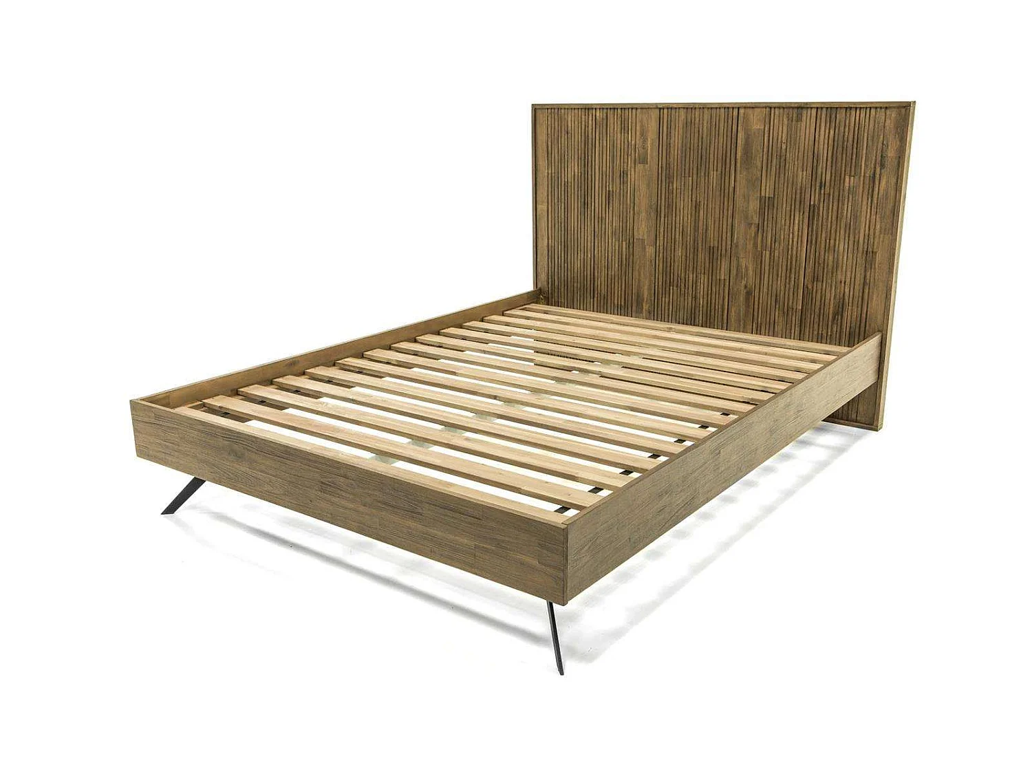 Bed 189x120x209 cm Bruin massa mask01