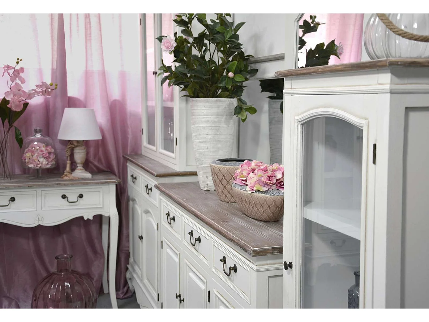 Buffet 90x190x40 cm blanc Rimini White RIW01