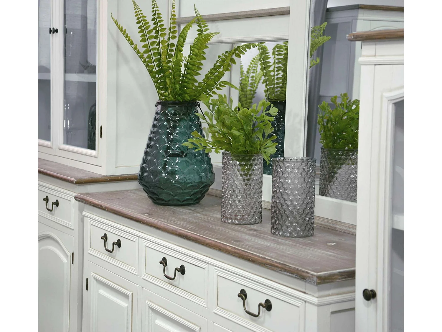 Buffet 90x190x40 cm blanc Rimini White RIW01