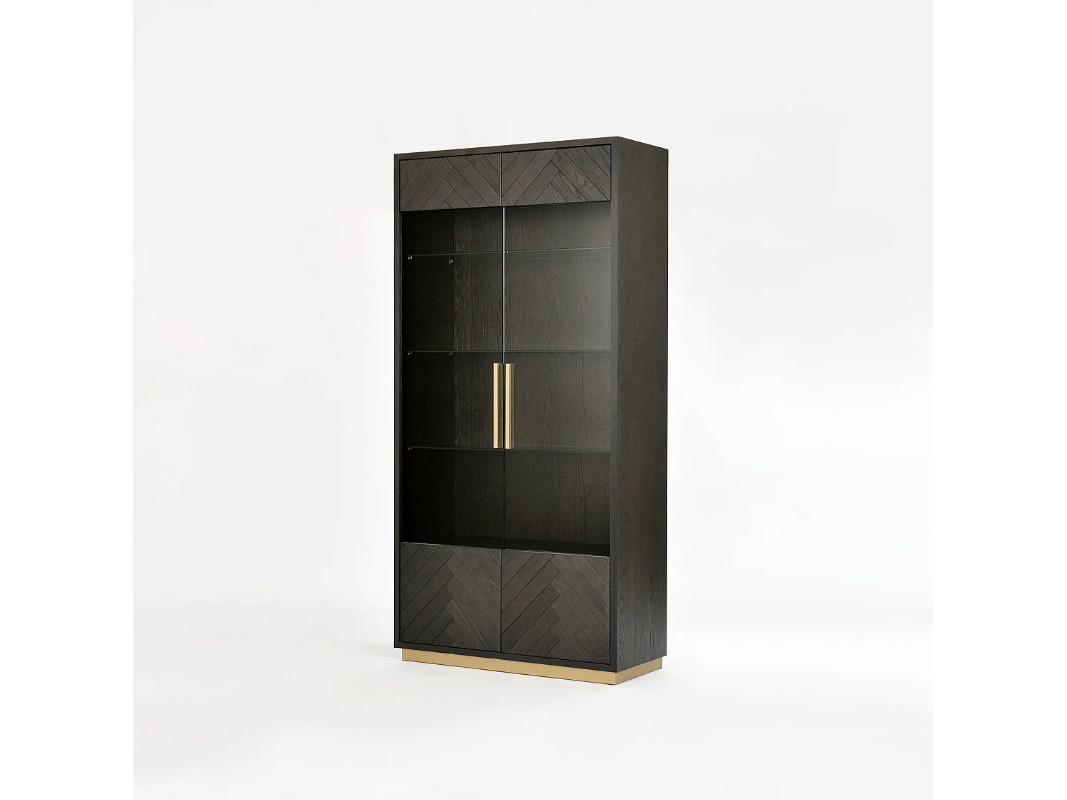 Vitrine 100x200x41 cm noire Séville SEV26-2