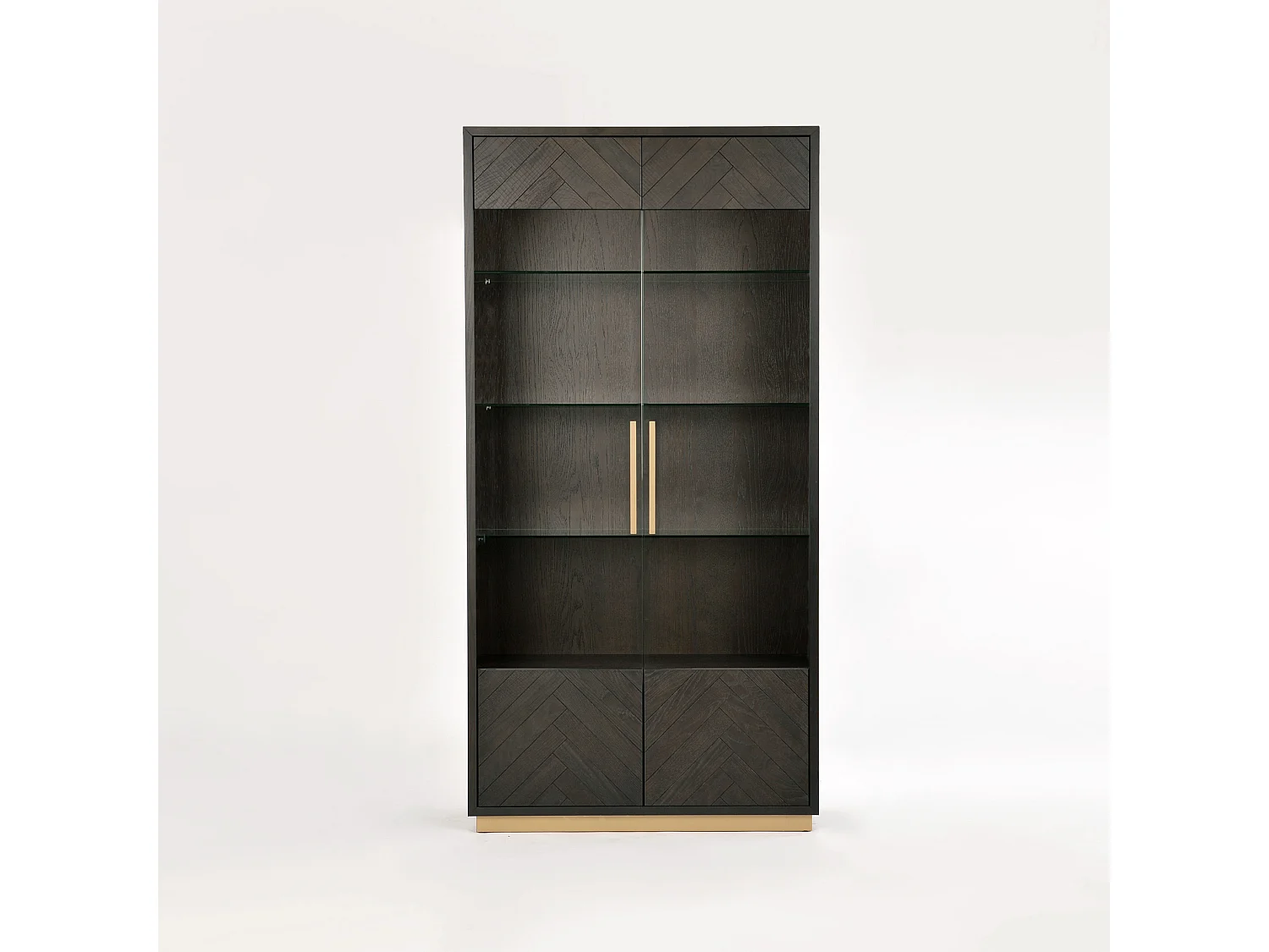 Vitrine 100x200x41 cm noire Séville SEV26-2