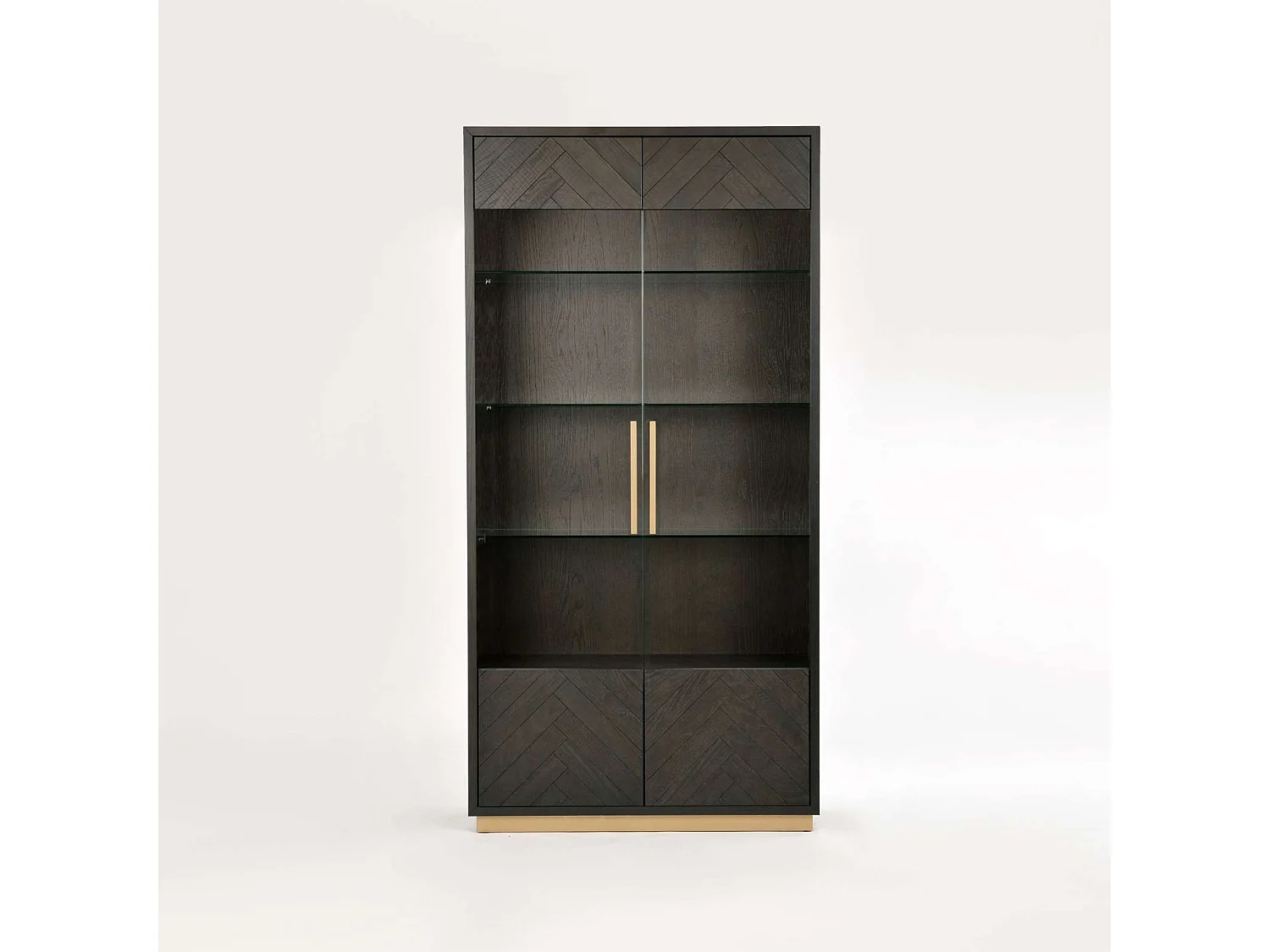 Vitrine 100x200x41 cm noire Séville SEV26-2