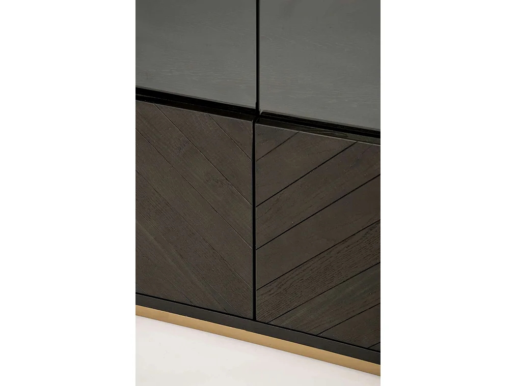 Vitrine 100x200x41 cm noire Séville SEV26-2