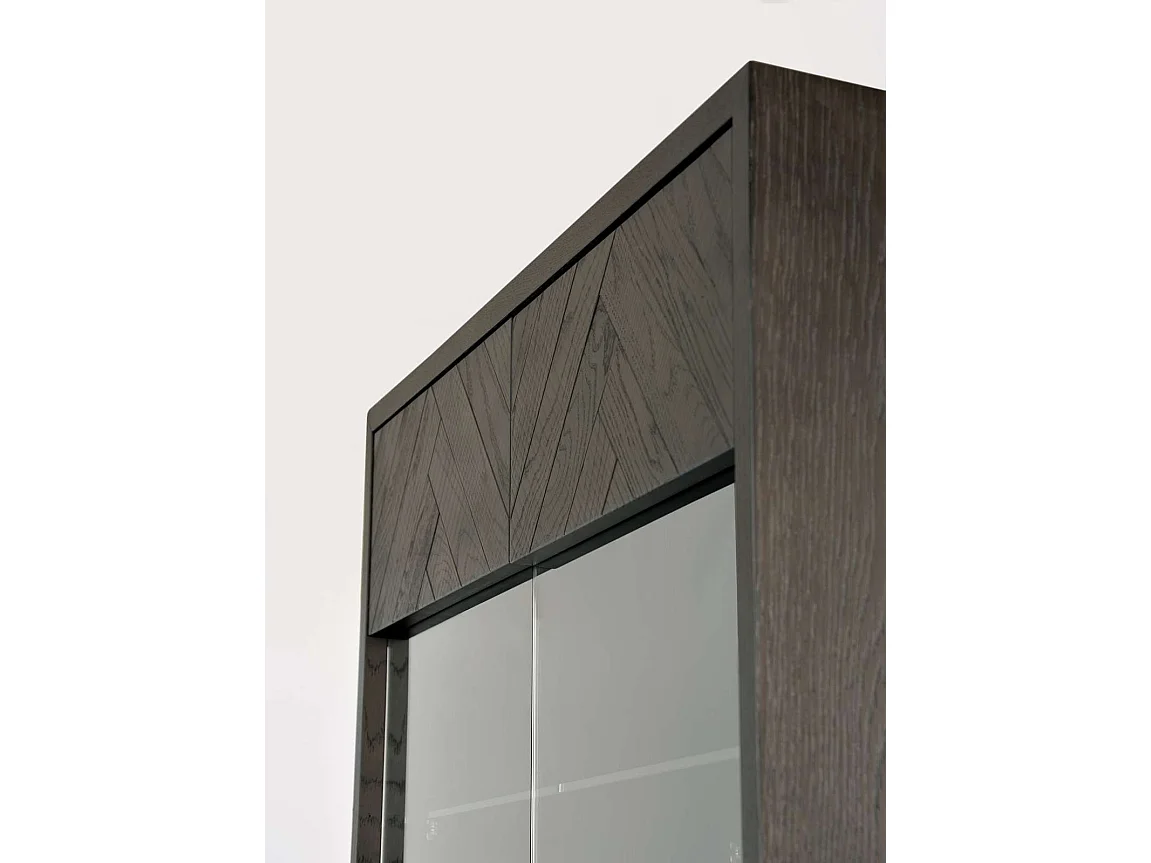 Vitrine 100x200x41 cm noire Séville SEV26-2
