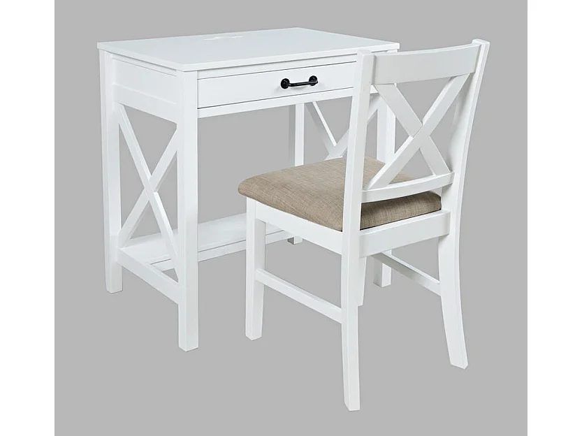 Bureau 76x79x51 cm blanc Avola AV2025-30W