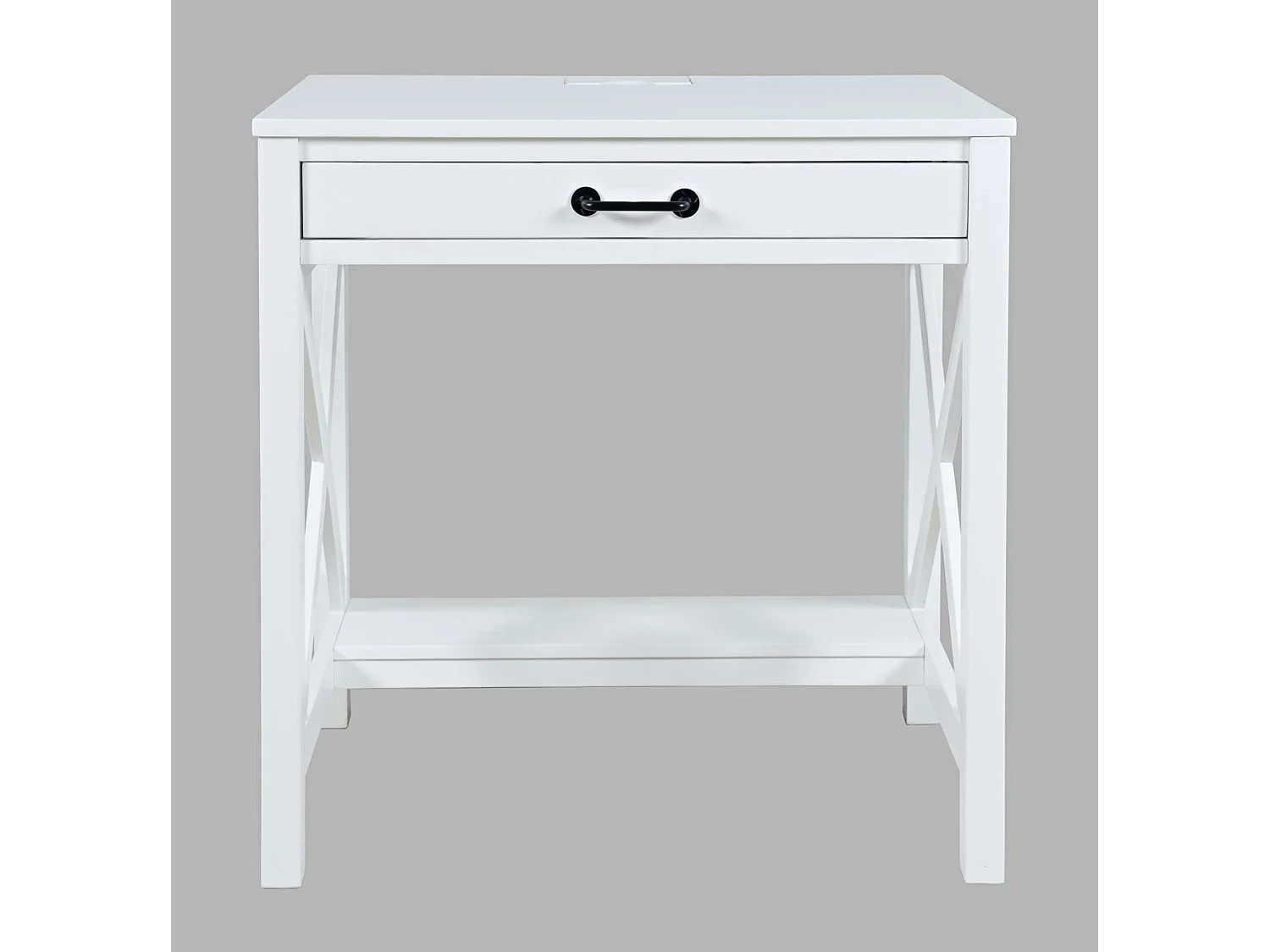 Desk 76x79x51 cm white avola av2025-30w