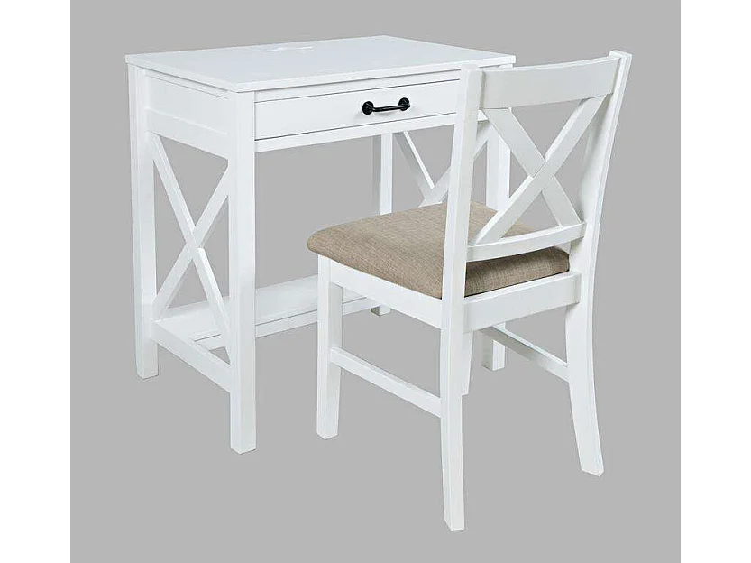 Desk 76x79x51 cm white avola av2025-30w