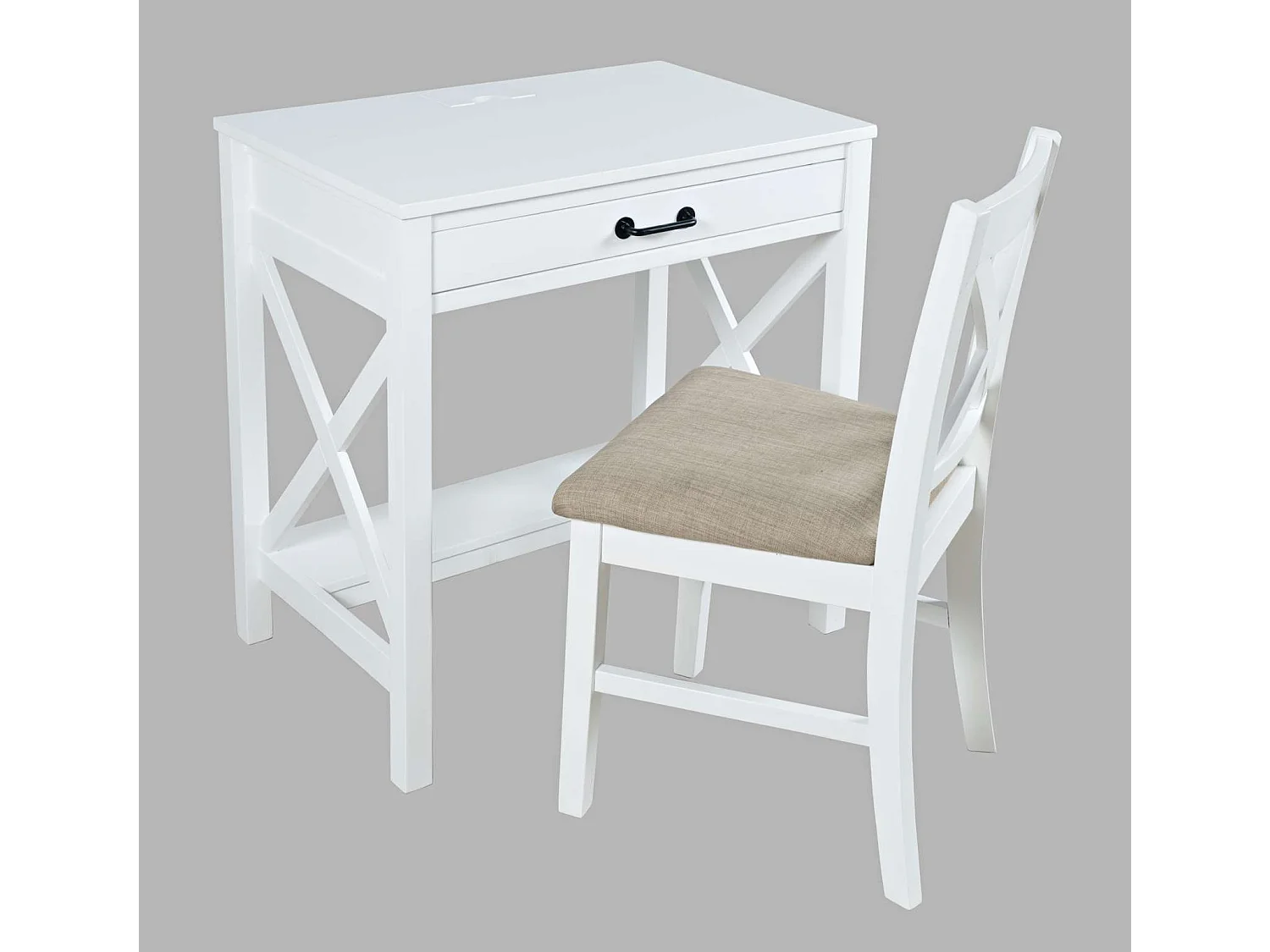 Desk 76x79x51 cm white avola av2025-30w