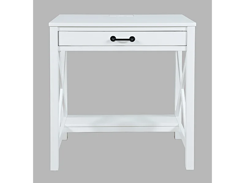 Bureau 76x79x51 cm blanc Avola AV2025-30W