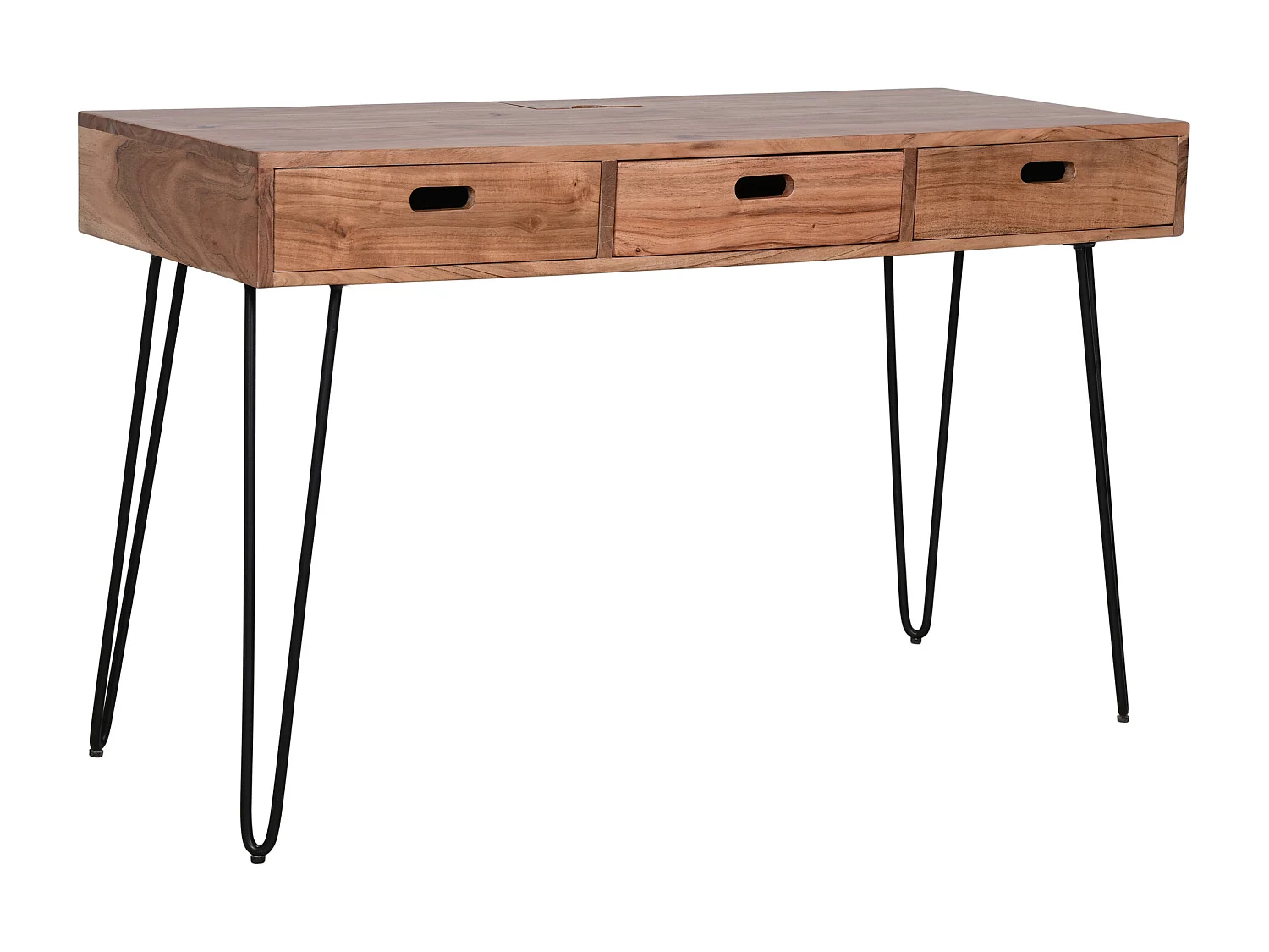 Scrivania 127x76x51 cm legno naturale Avola av2085-5020