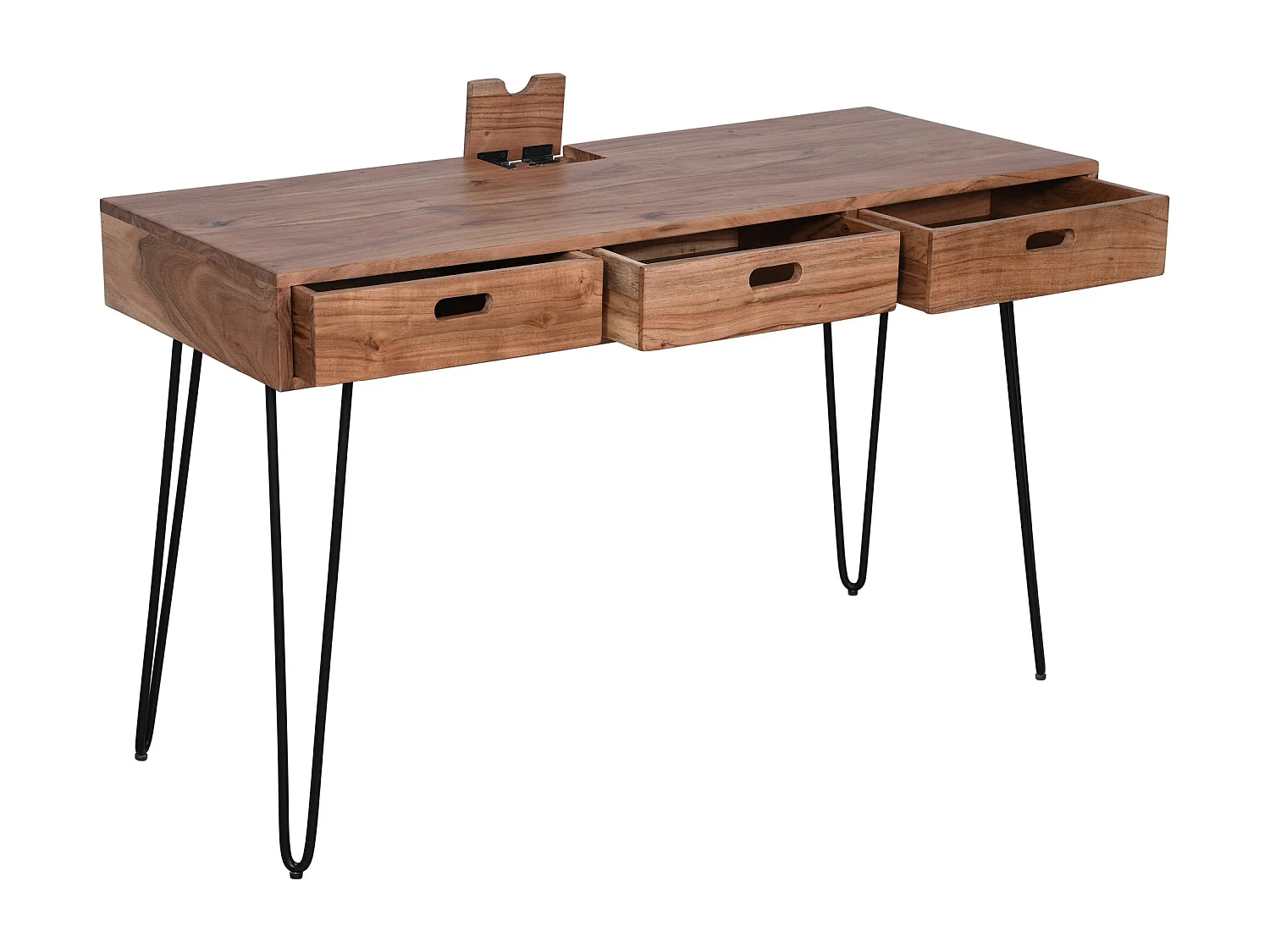 Scrivania 127x76x51 cm legno naturale Avola av2085-5020