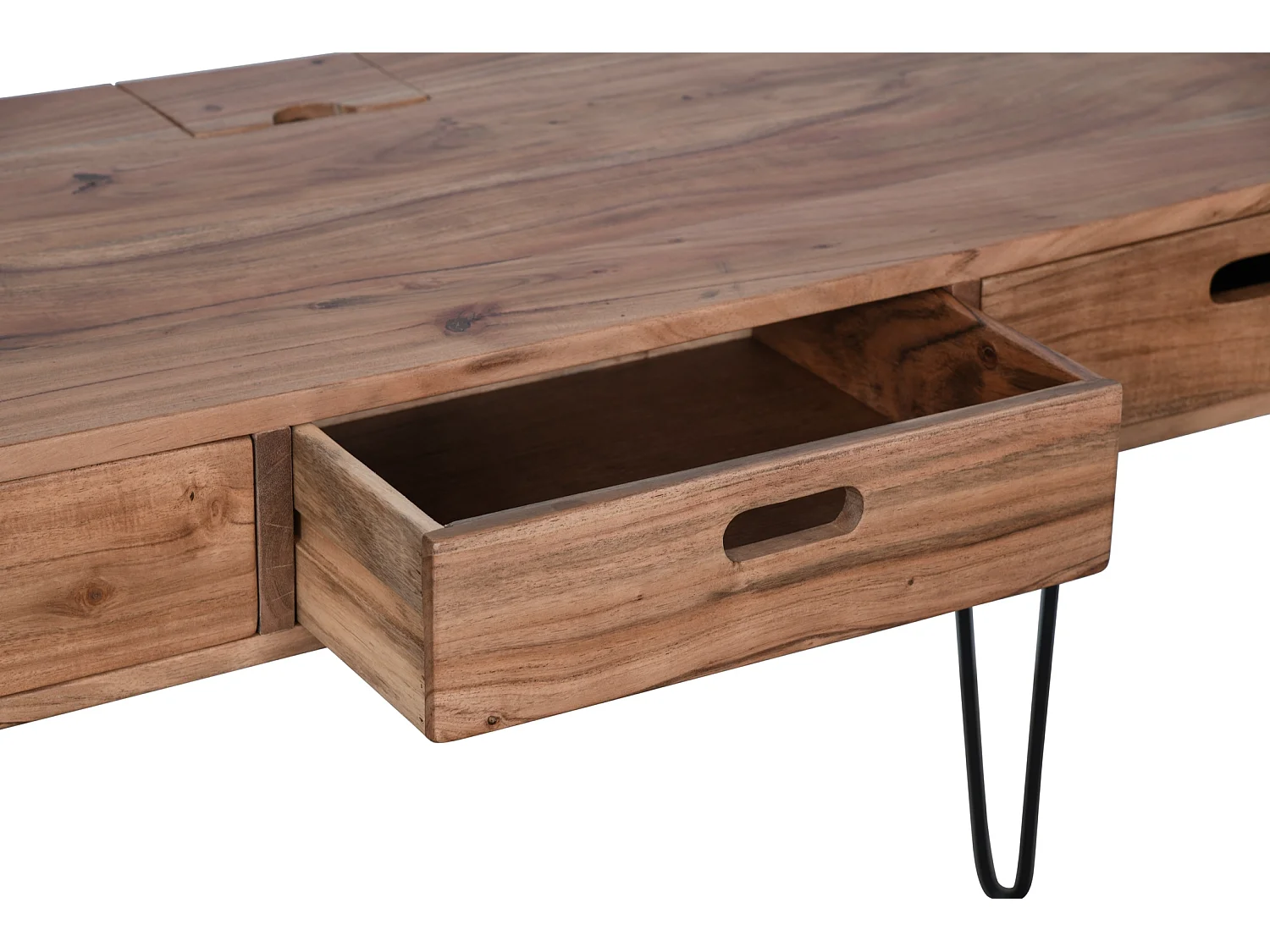 Scrivania 127x76x51 cm legno naturale Avola av2085-5020