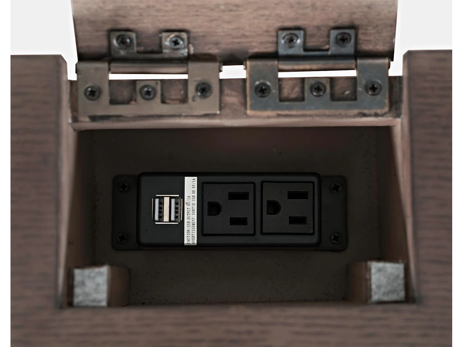 Bureau brun foncé Avola AV2025-30B 76x79x51 cm