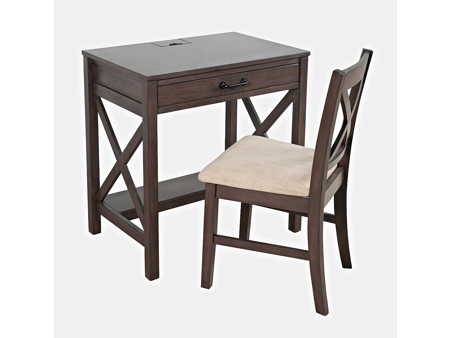 Bureau brun foncé Avola AV2025-30B 76x79x51 cm