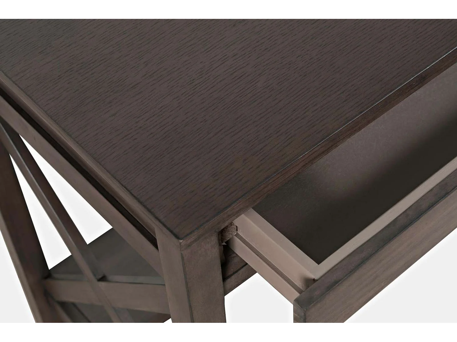 Bureau brun foncé Avola AV2025-30B 76x79x51 cm