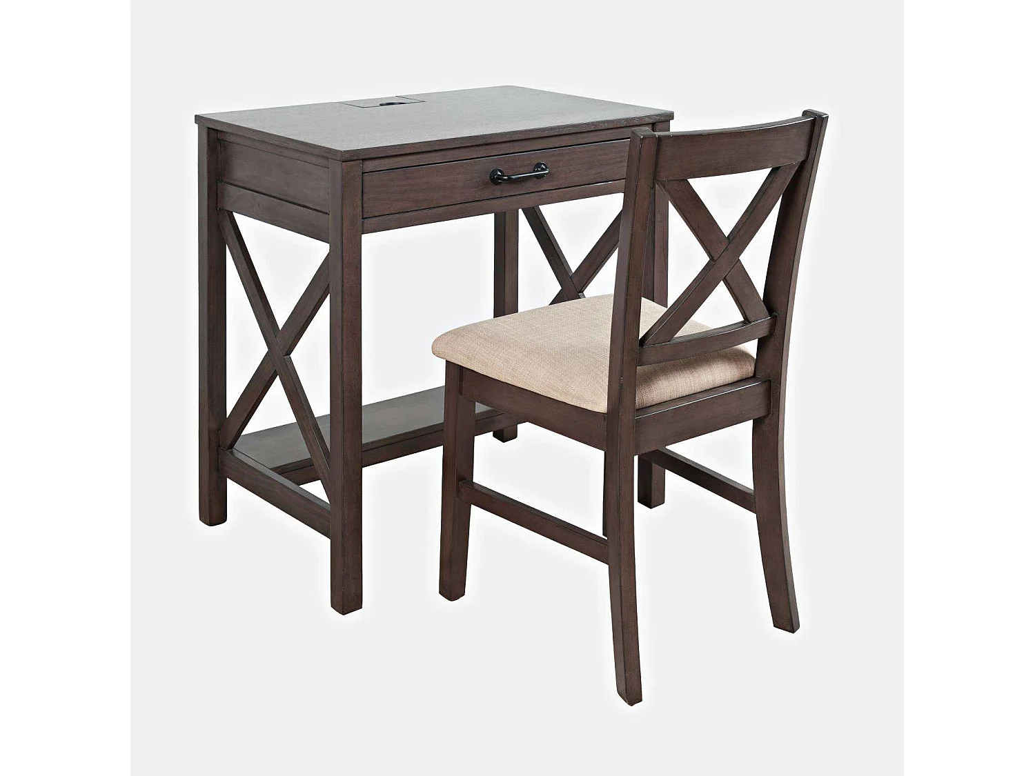 Bureau brun foncé Avola AV2025-30B 76x79x51 cm