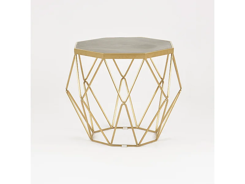 Mesa 68x55x68 cm glamour dorado gl1715