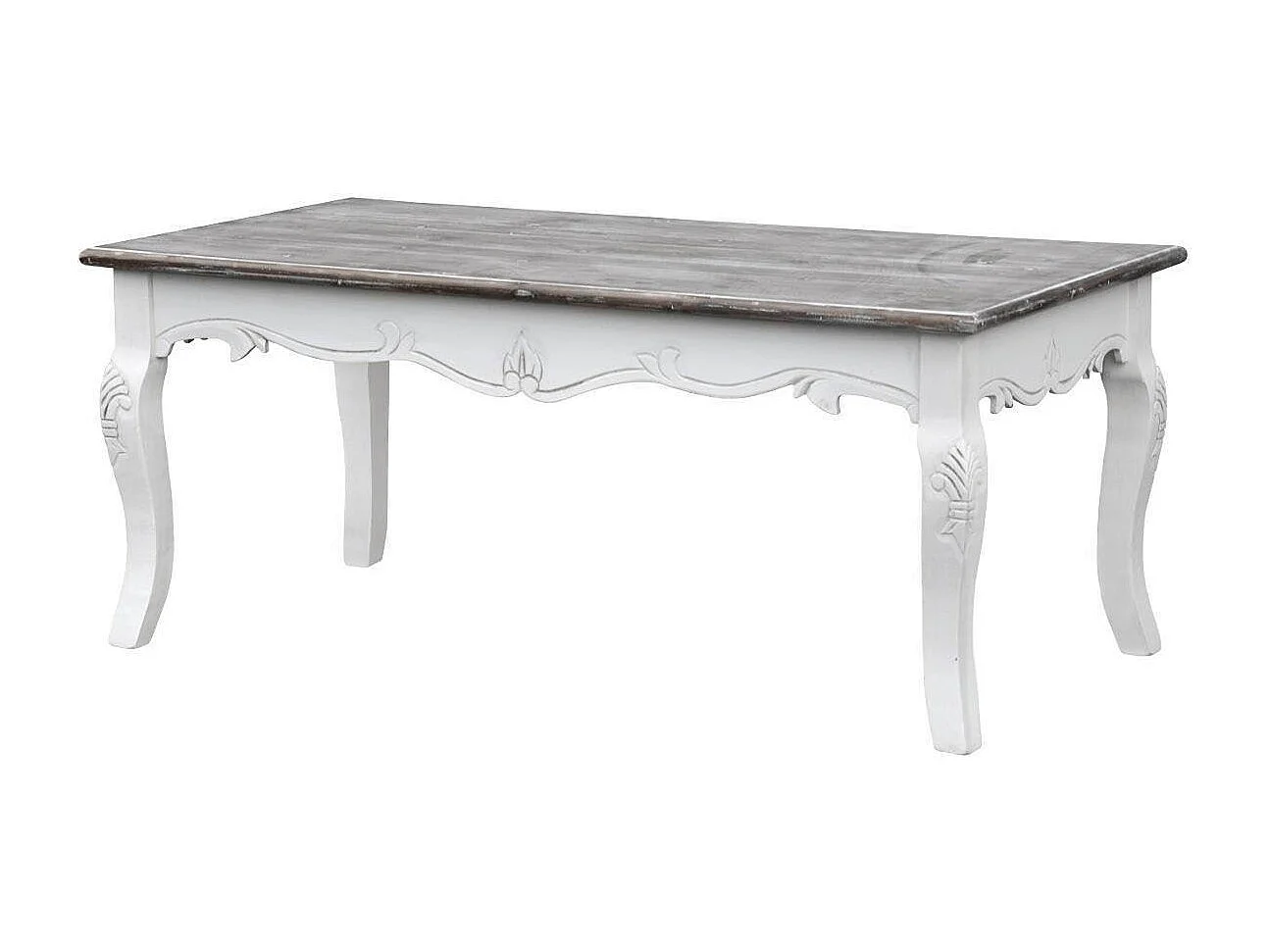 Table basse 120x50x60 cm blanc Rimini blanc riw027