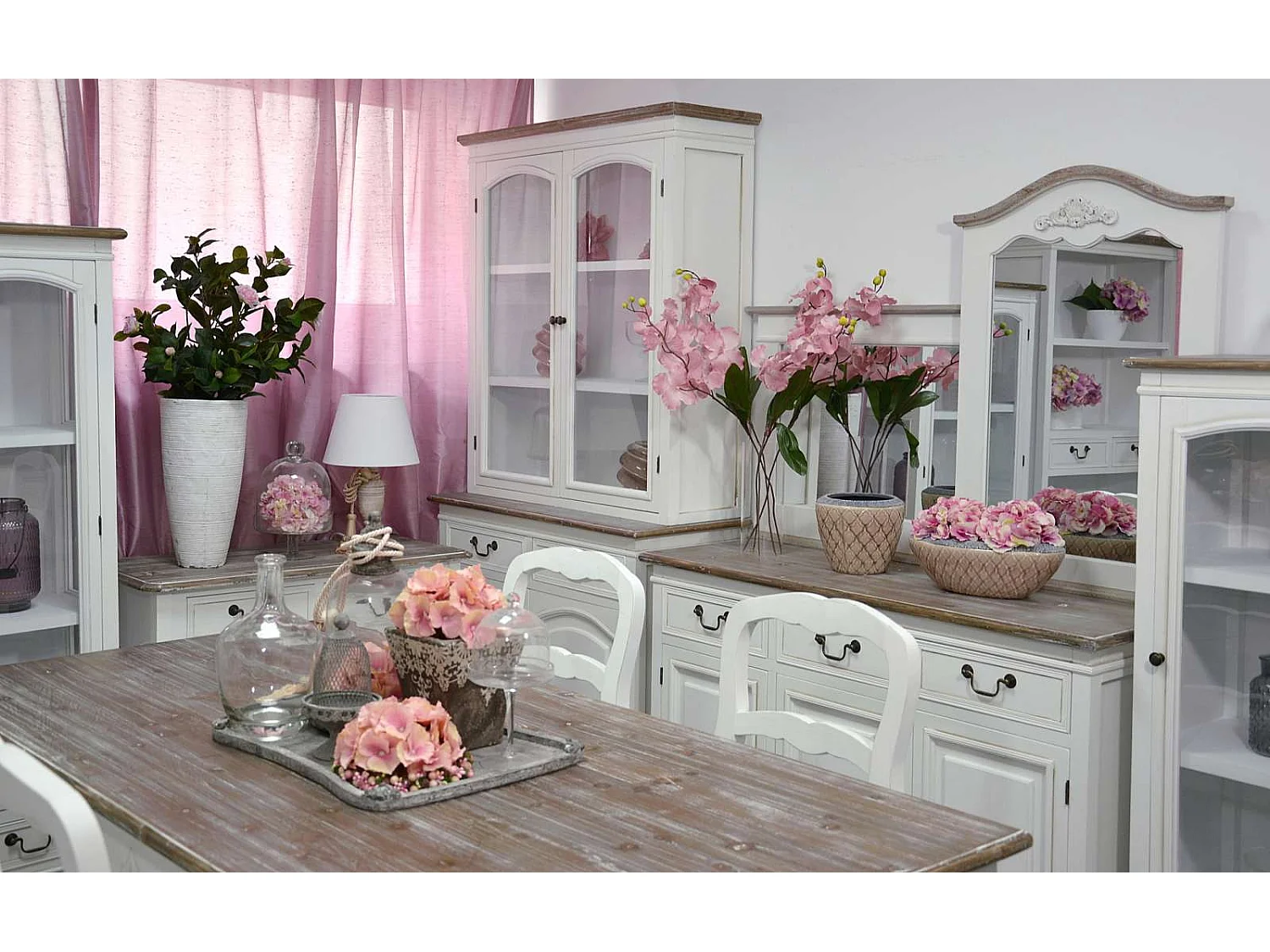 Sofabord, Rimini White, Hvid, Brun