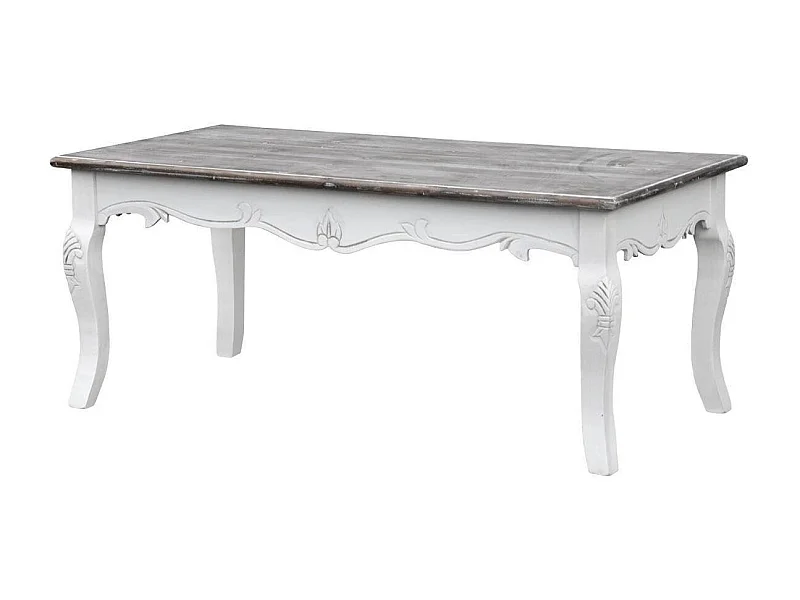Table basse 120x50x60 cm blanc Rimini blanc riw027