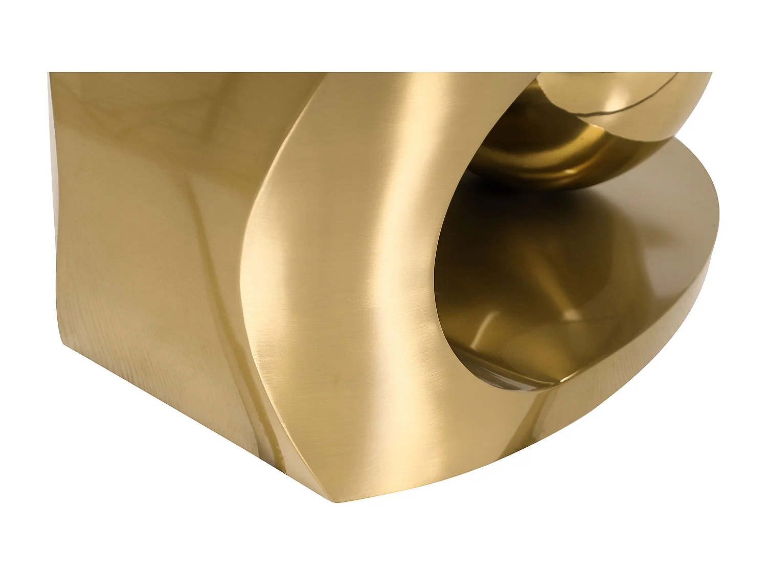 Couchtisch 130x42x70 cm weiß gold Modig M58