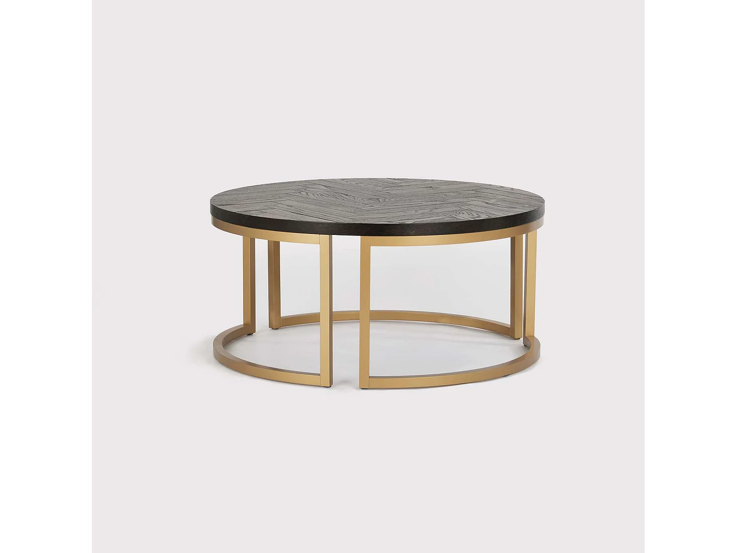 Rundt sofabord Seville, 90 cm, sort