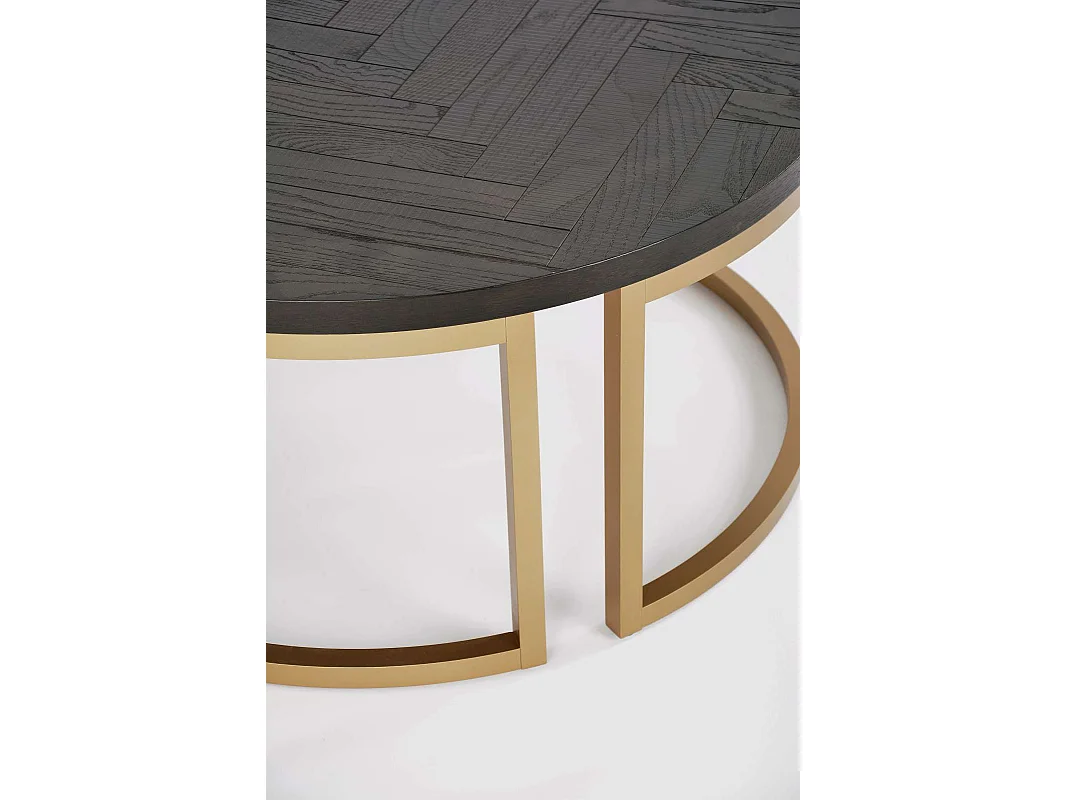 Rundt sofabord Seville, 90 cm, sort
