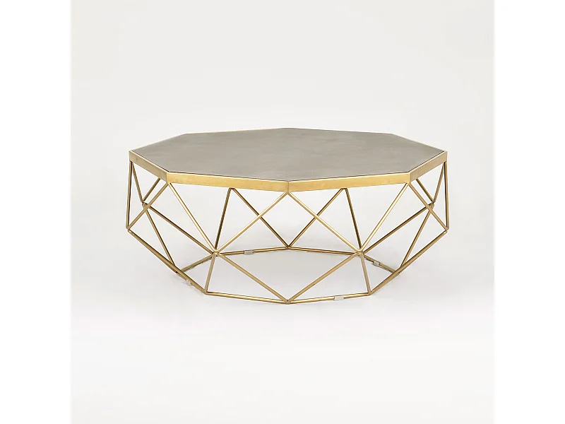 Mesa de centro 106x40x106 cm dorado glamour gl1714