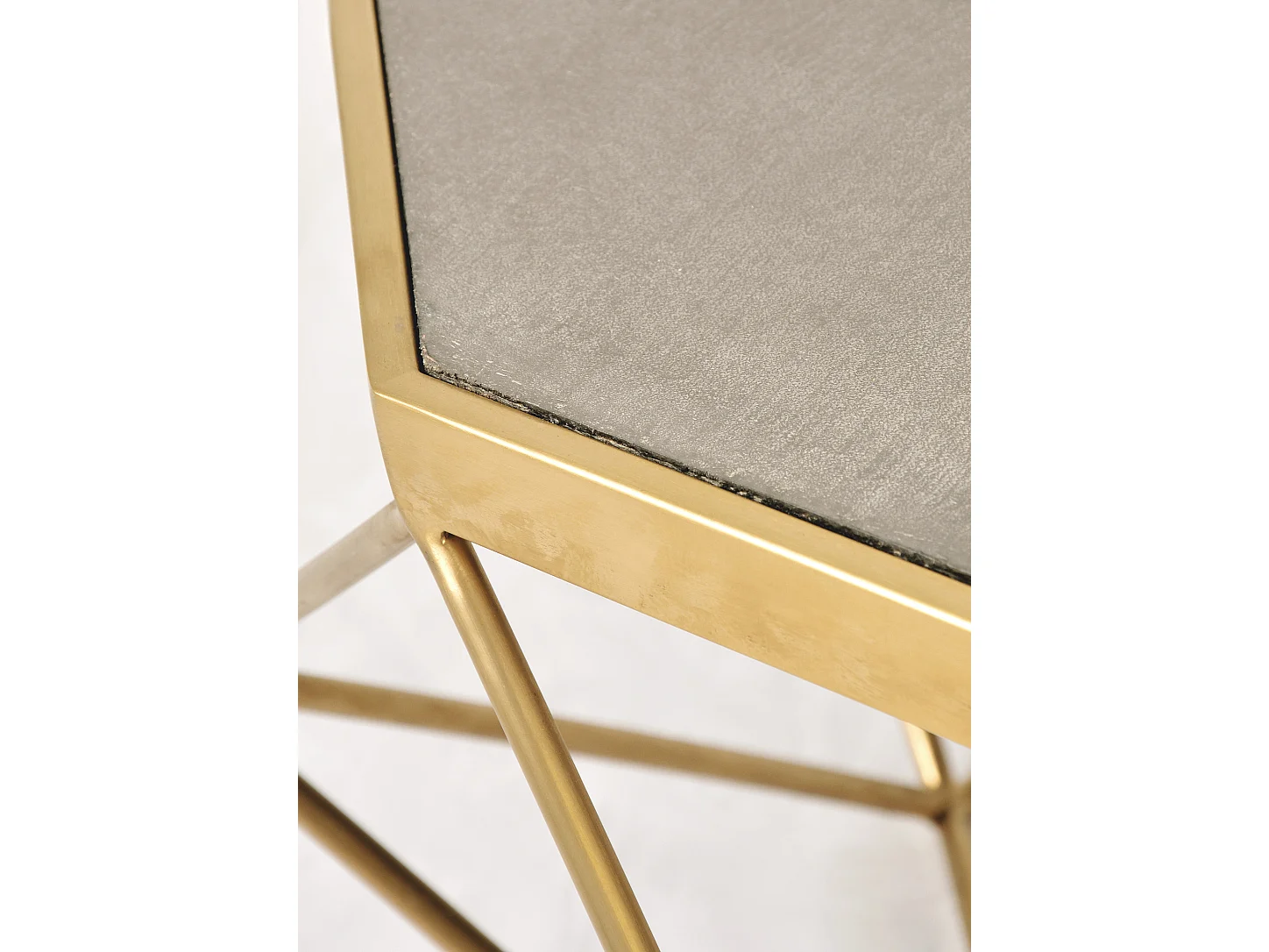 Mesa de centro 106x40x106 cm dorado glamour gl1714