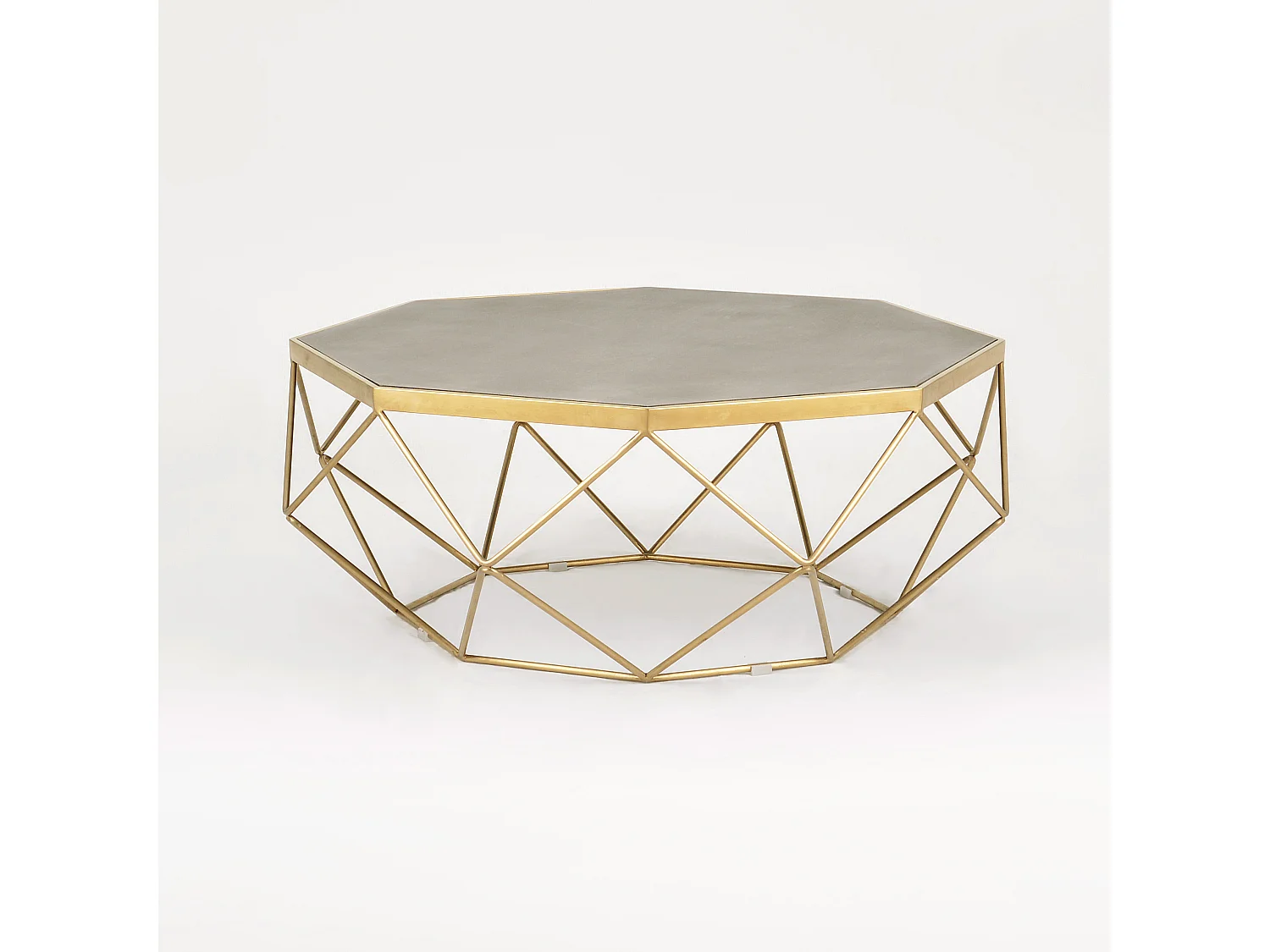 Table basse 106x40x106 cm glamour or gl1714