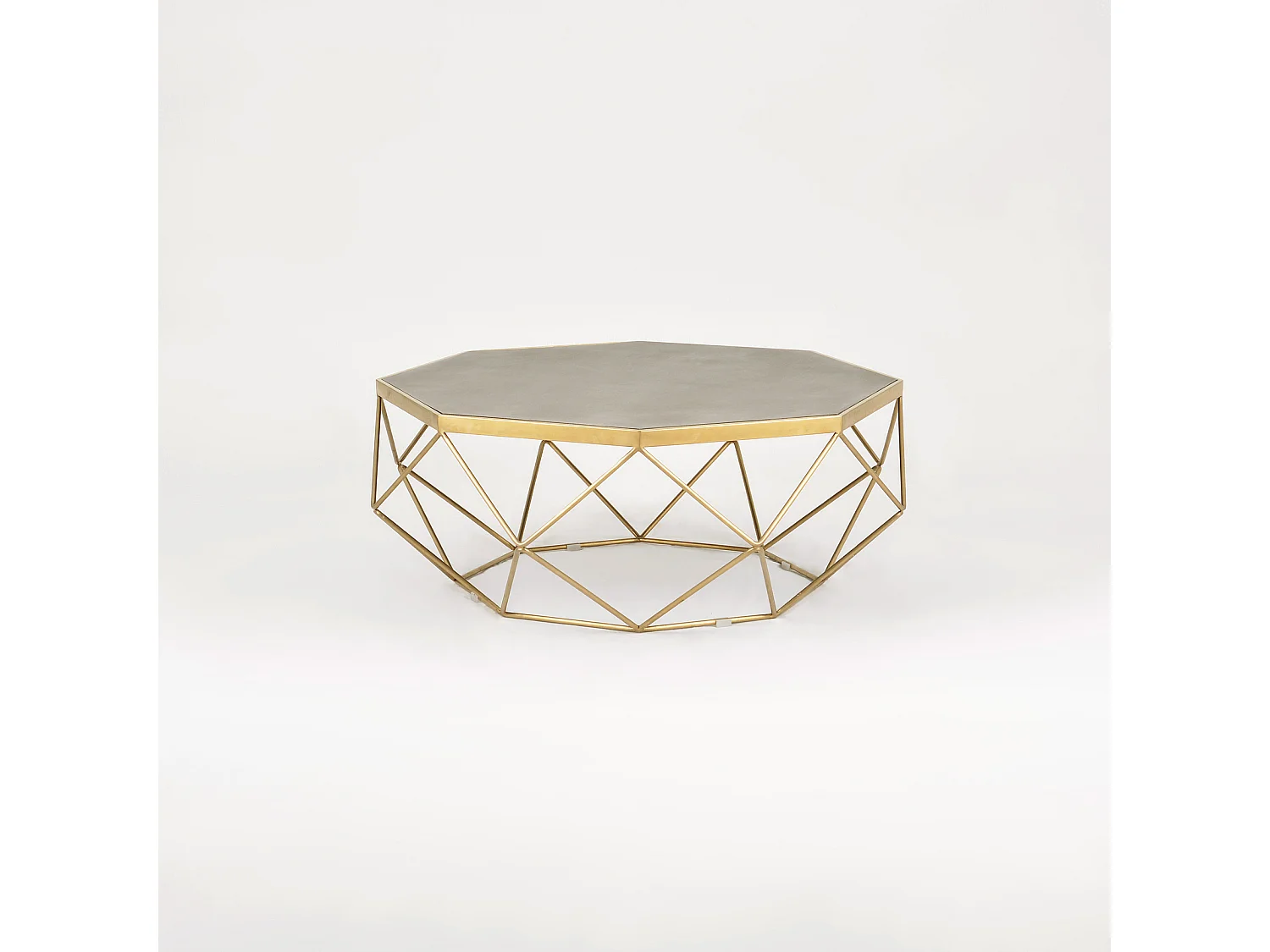 Table basse 106x40x106 cm glamour or gl1714