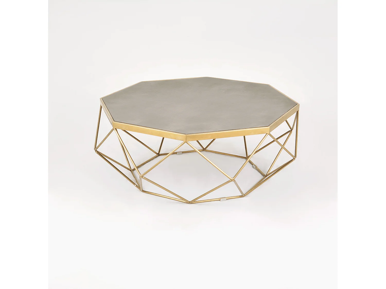 Table basse 106x40x106 cm glamour or gl1714