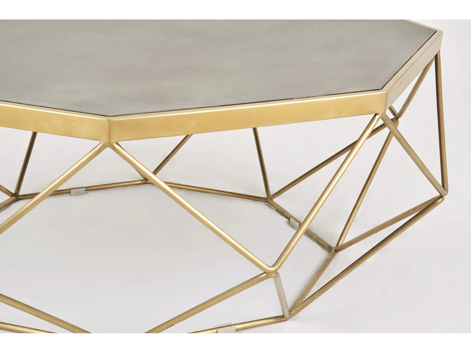 Table basse 106x40x106 cm glamour or gl1714