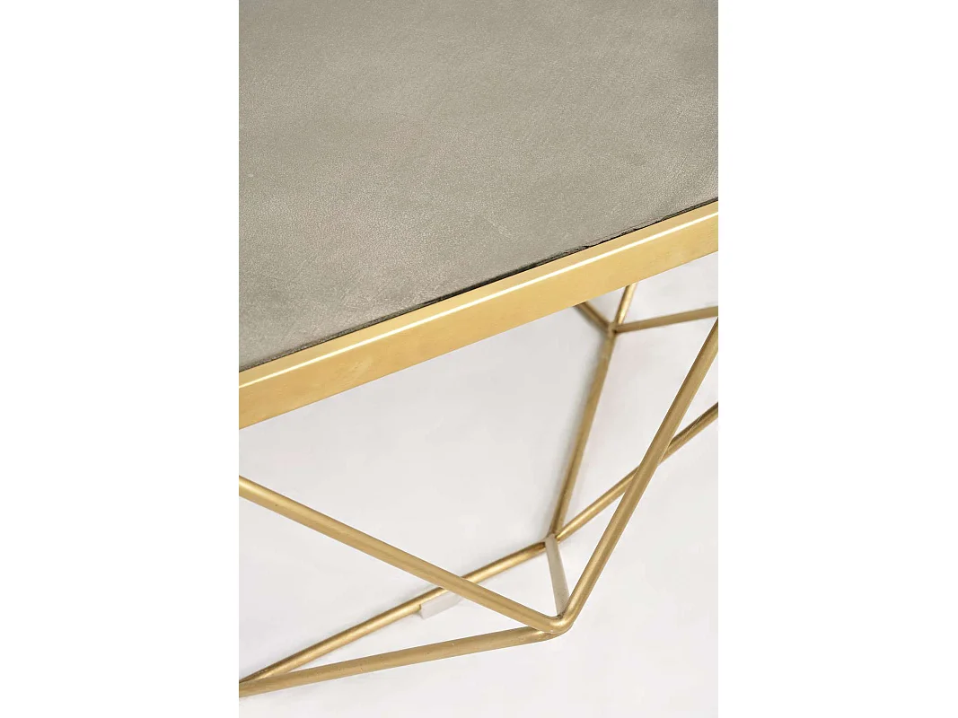 Gyldent sofabord Glamour, 106 x 40 x 106 cm