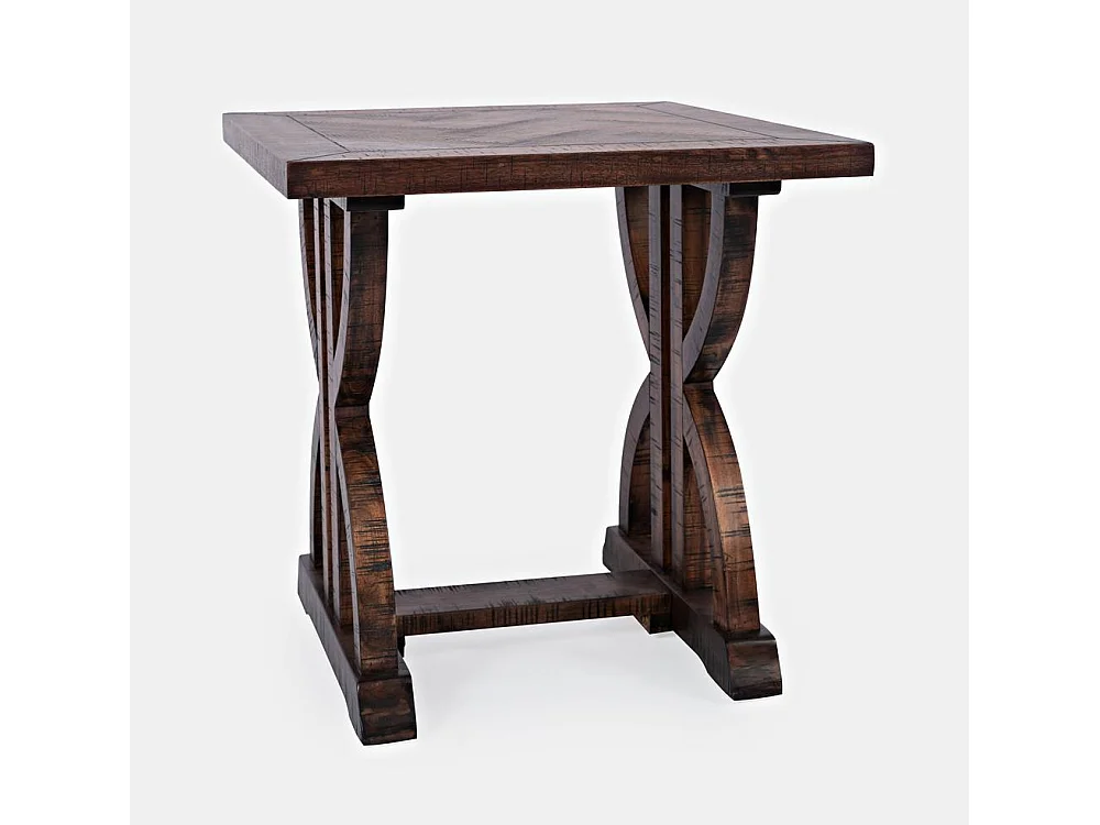 Mesa 61x61x61 cm marrón oscuro Avola AV1932-3