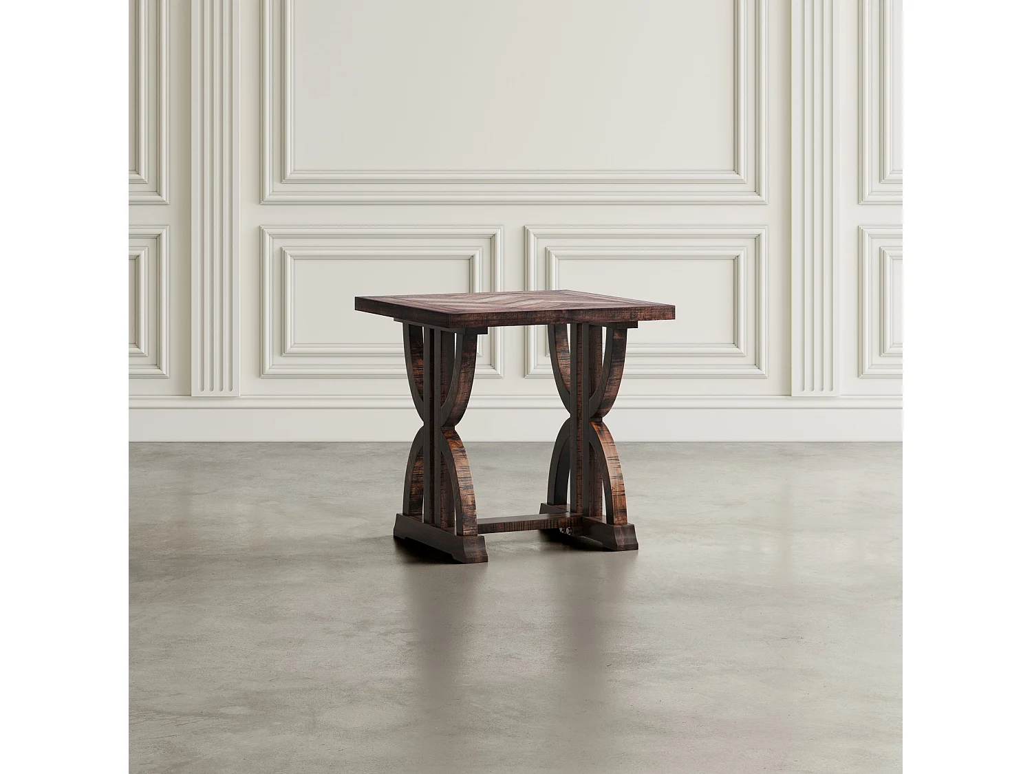 Mesa 61x61x61 cm marrón oscuro Avola AV1932-3