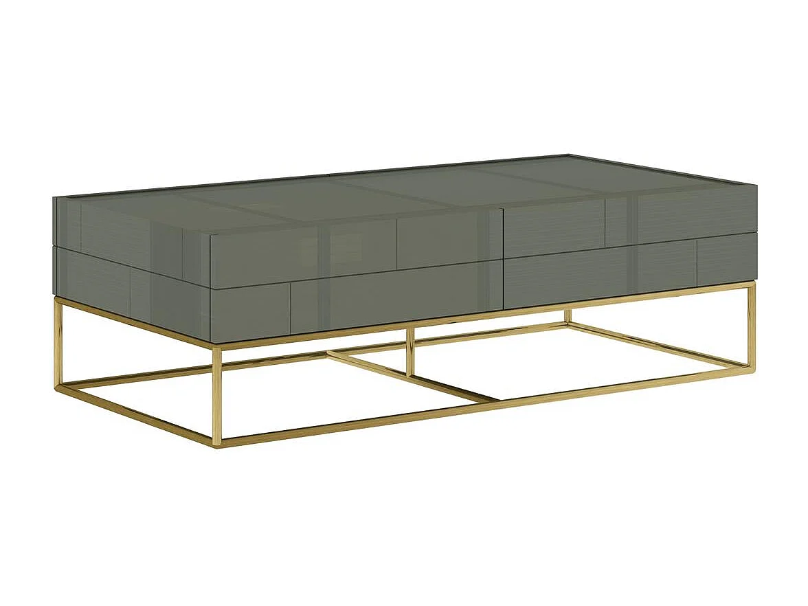 Table basse 119,5x36x59,5 cm Ciment Vert rose hill rh06