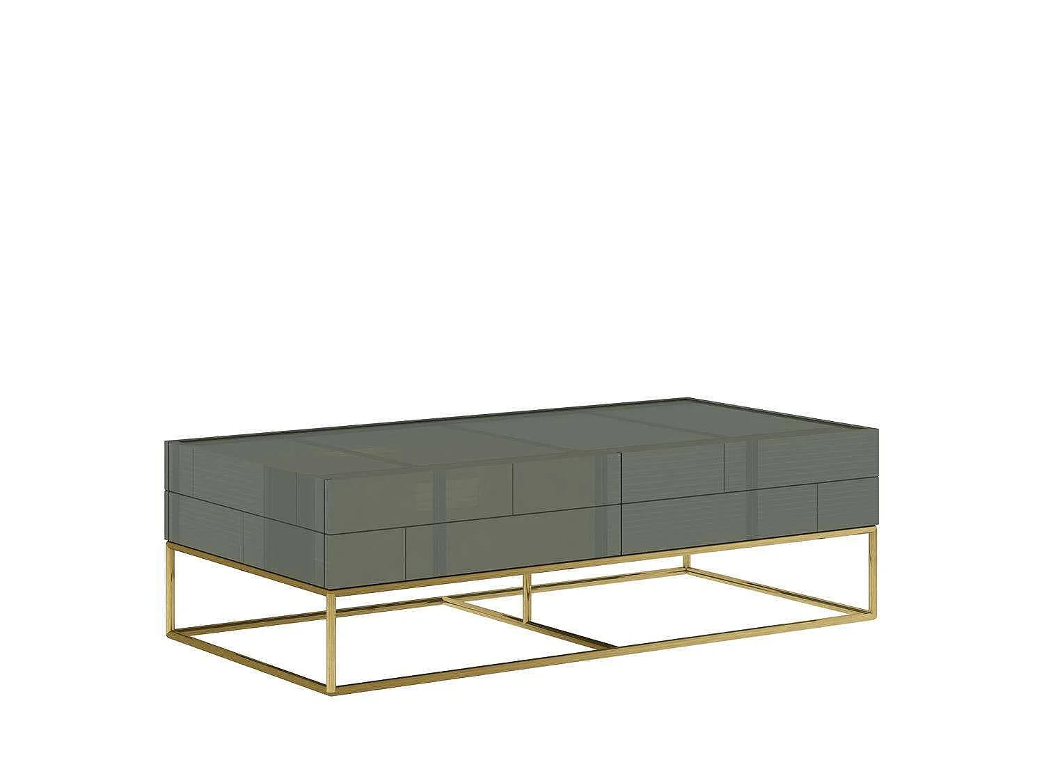 Table basse 119,5x36x59,5 cm Ciment Vert rose hill rh06