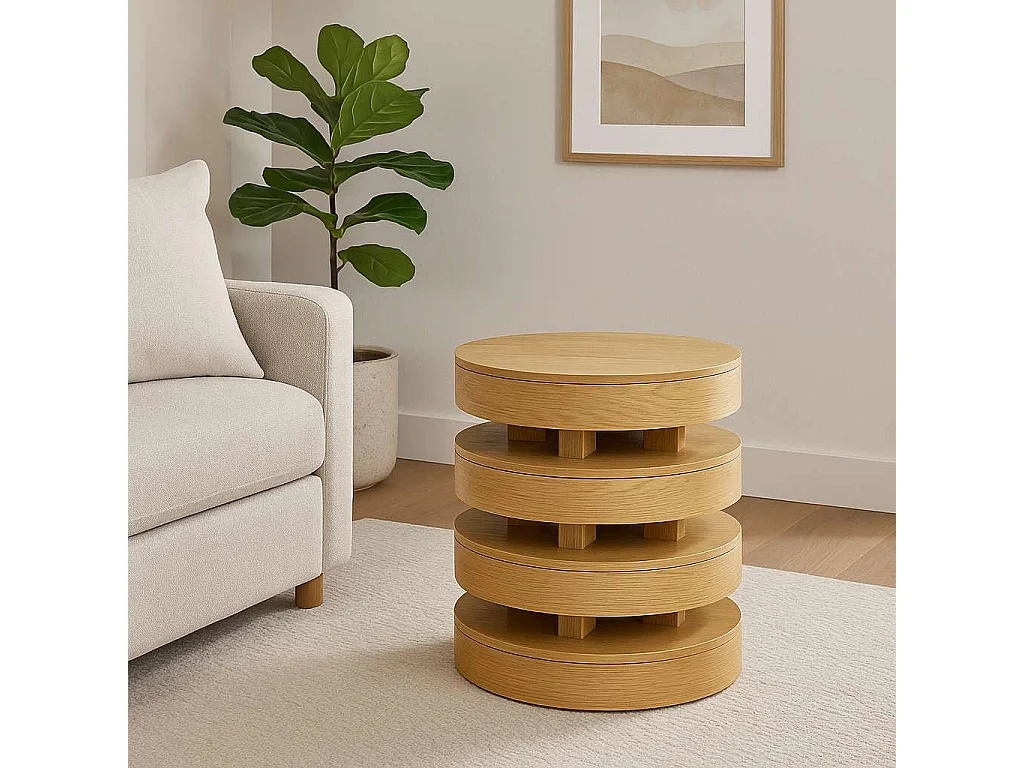Table 56x61x56 cm Brown avola av2370-60