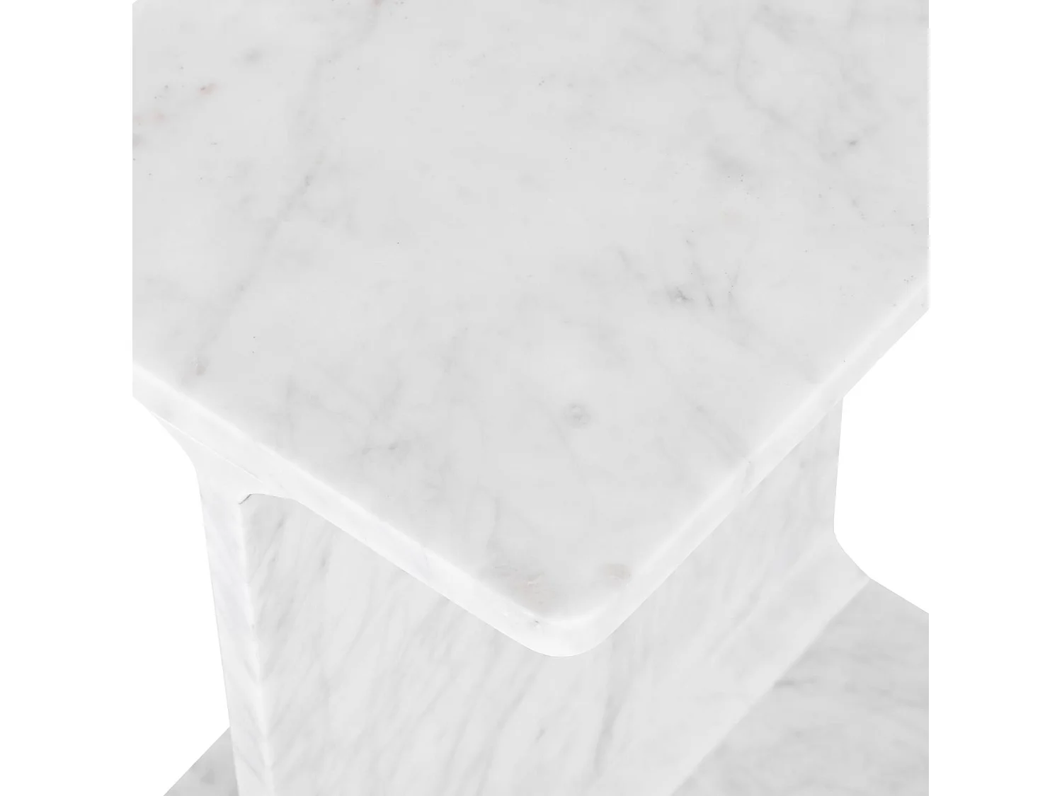 Table 30,5x46x38 cm blanc Avola AV2330-2