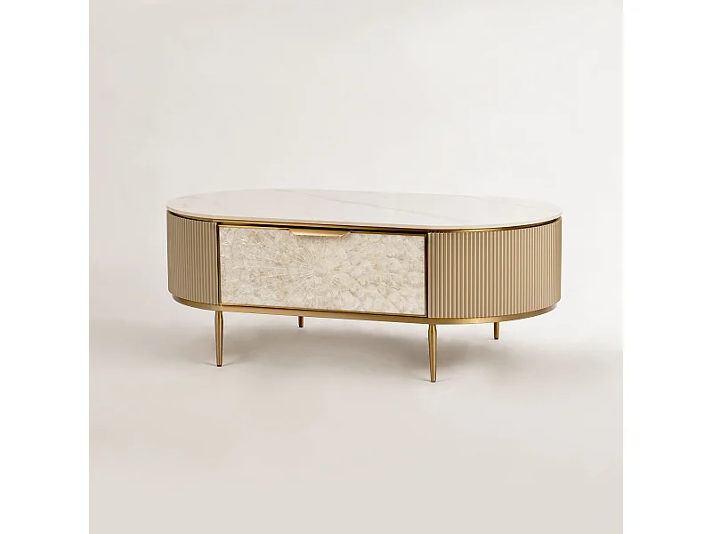 Mesa de centro 122x45x71 cm dorado Stilig ST907