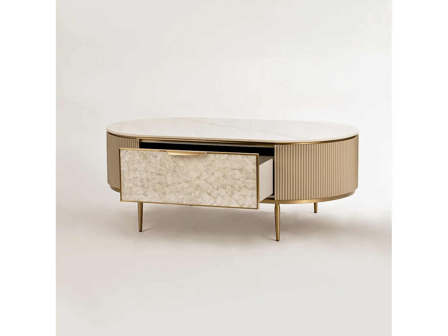Mesa de centro 122x45x71 cm dorado Stilig ST907