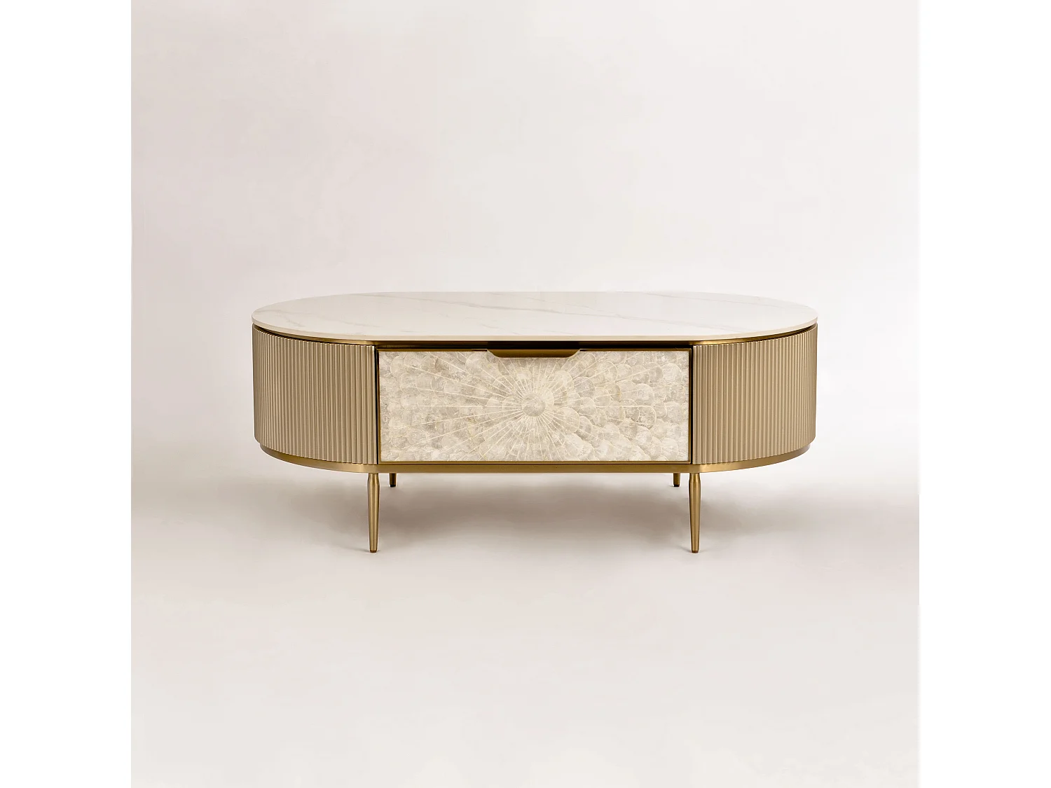Mesa de centro 122x45x71 cm dorado Stilig ST907
