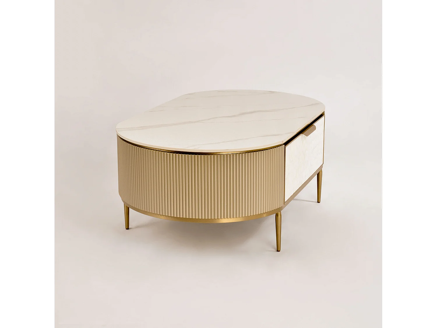 Salontafel 122x45x71 cm goud Stilig ST907