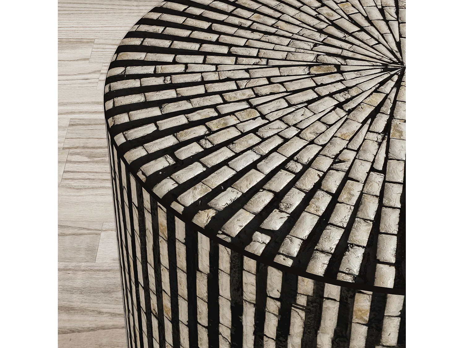 Table 40,5x46x40,5 cm noir Avola av1730-28b