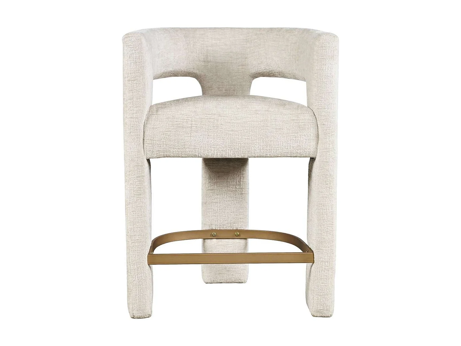 Klädd Barpall, Leith, Beige